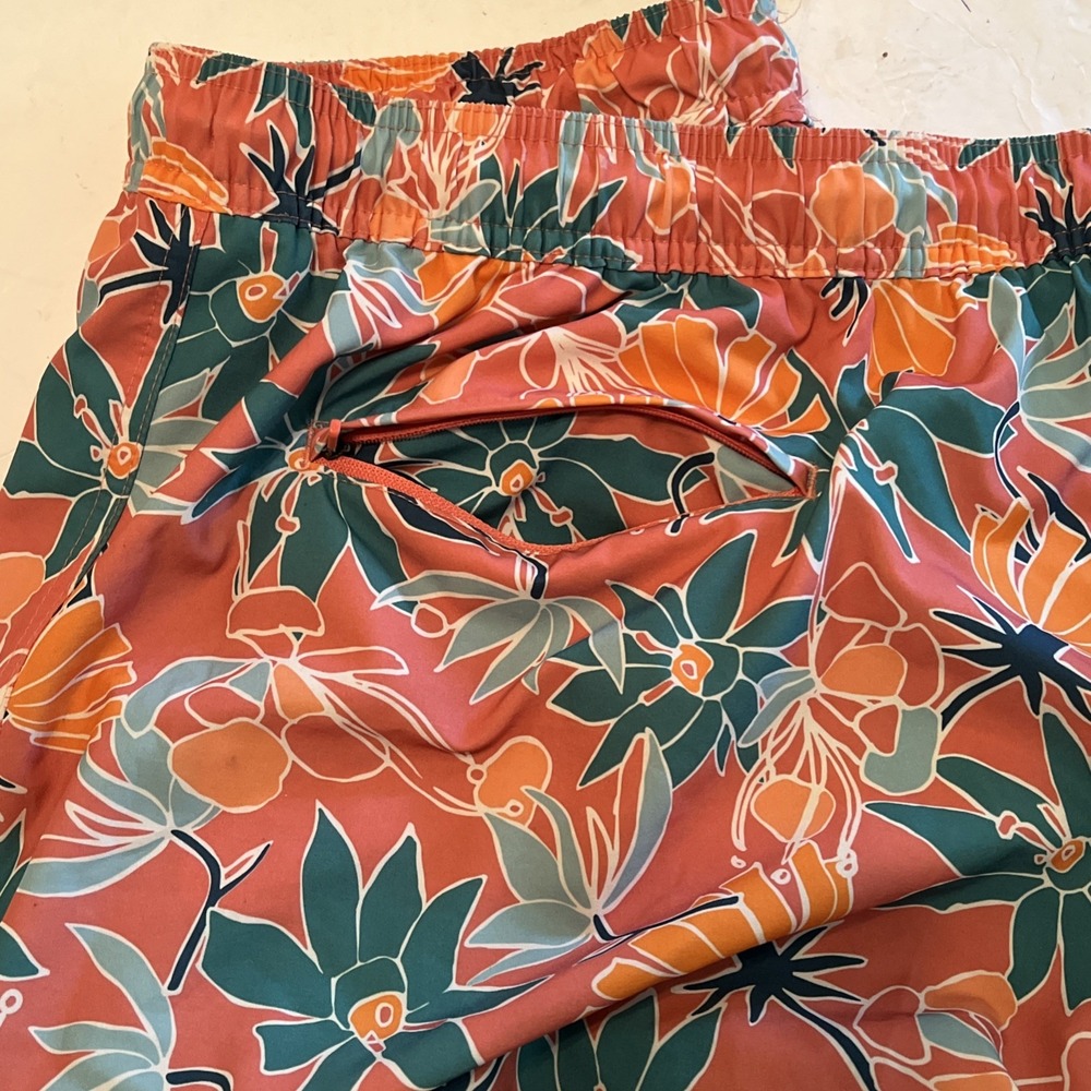 Goodfellow & Co. Men's XXL Floral Print‎ Swim Shorts with Boxer Brief Liner 7" - Picture 7 of 9